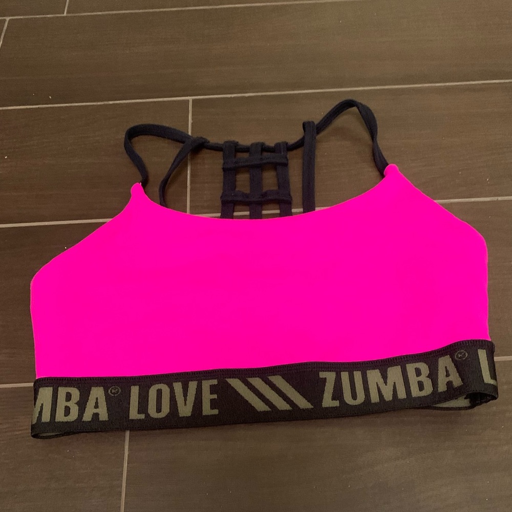 Zumba Bright Pink Medium Sports Bra